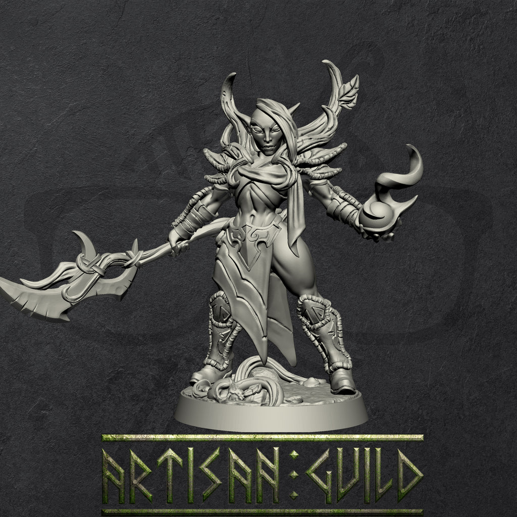 Endelshar Oakrage | Deepwood Alfar Ranger miniature for Tabletop games like D&D and War Gaming